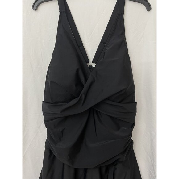 Blooming Jelly Swim Dress Swimsuit One Piece Tummy Control Black Size 3XL NWT - Picture 2 of 14